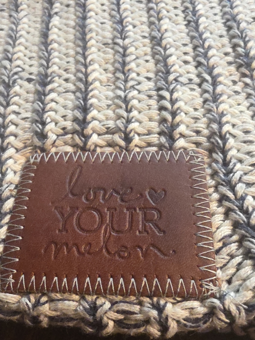 Love Your Melon Men's Beanie - Cream and Gray